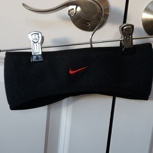 Nike black fleece headband